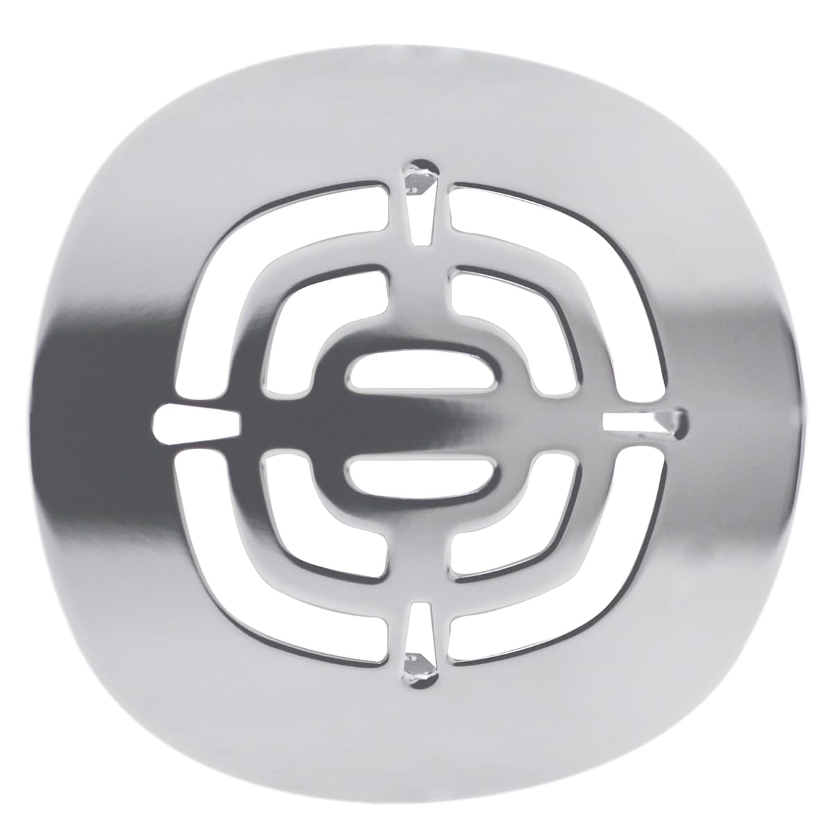 Westbrass D316-100-26 Rejilla estranguladora snap-in 4-1/2" OD - cromo pulido (100 unidades)