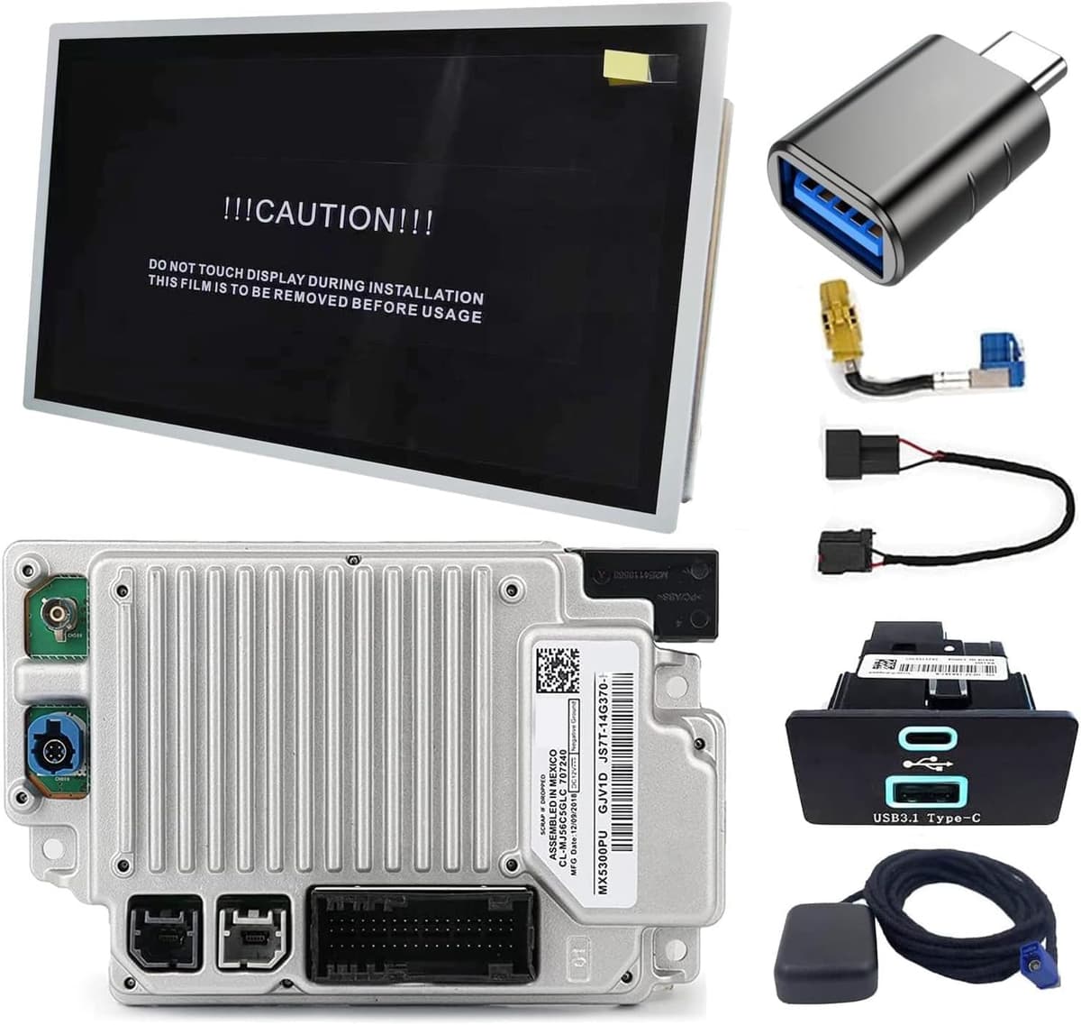 coinos Kit de actualización SYNC 2 a SYNC 3/Sync4 con pantalla OEM 8'' 1080p para Ford (incluye APIM y mapa)
