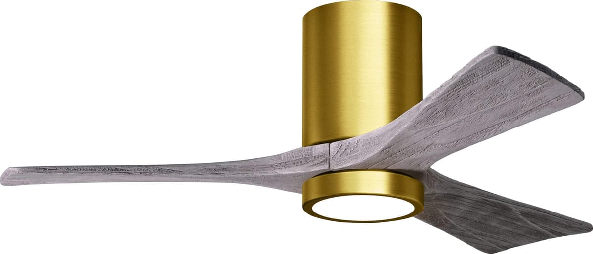 Matthews IR3HLK-BRBR-BW-42 Irene Ventilador de Techo Empotrado 42" con Luz 5CCT, Control Remoto y de Pared, Motor DC Silencioso, 3 Aspas Madera