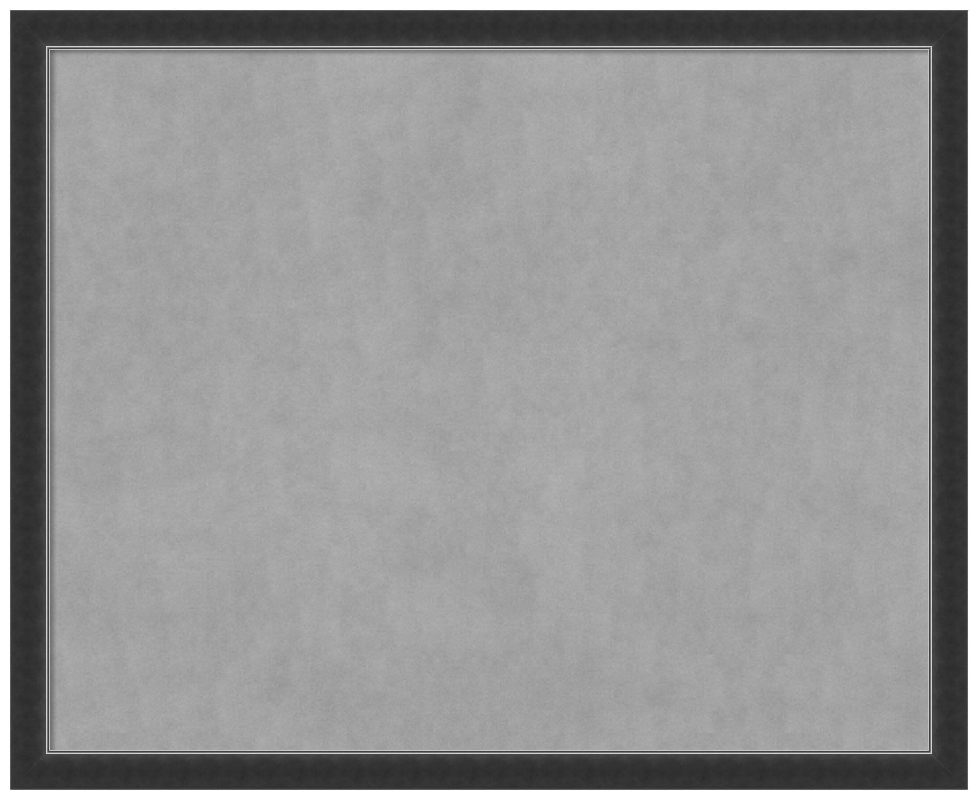Amanti Art 43x35 Framed Magnetic Board Corvino Black Narrow 28588198532