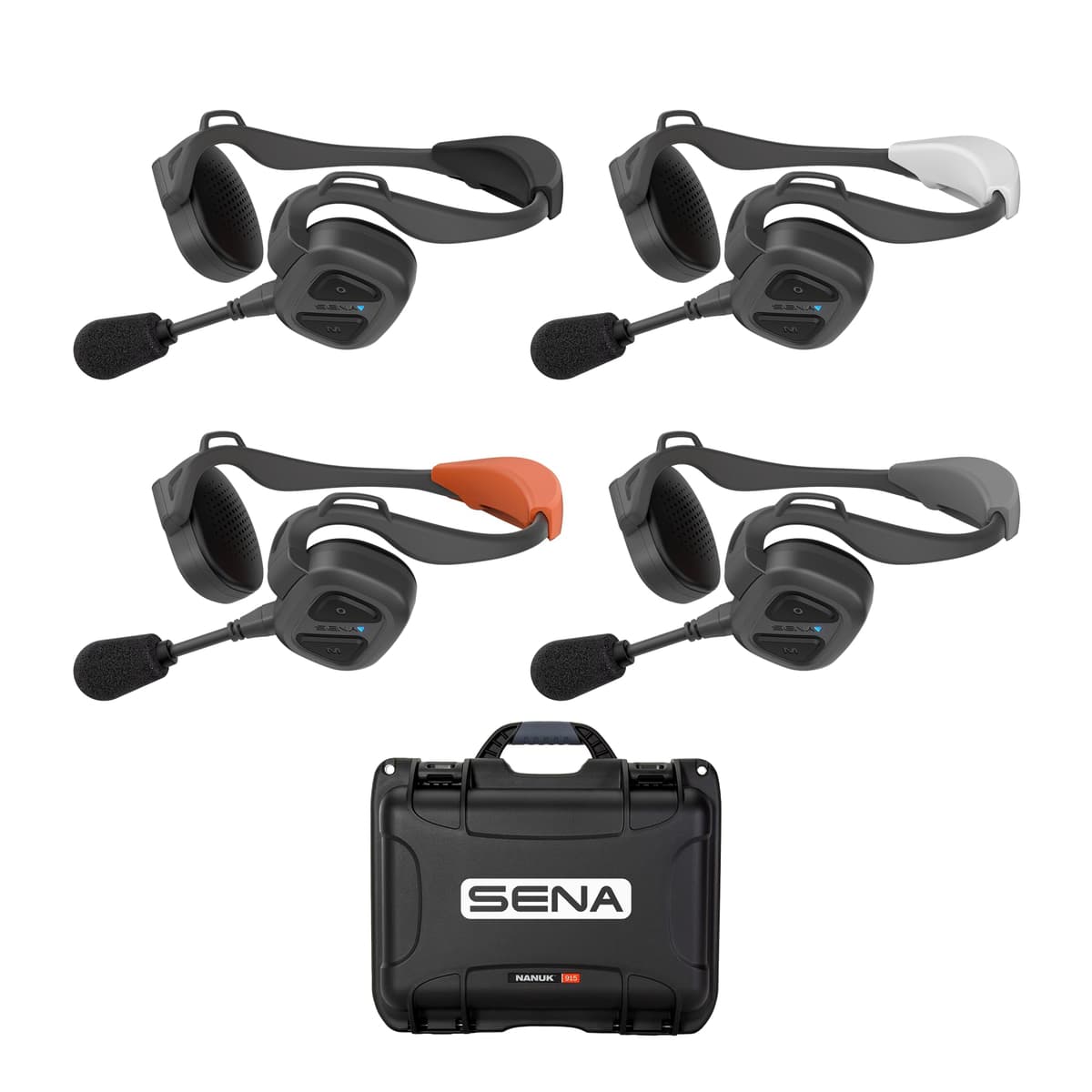 Sena Nautitalk Bosun - Quad Pack con estuche de carga para comunicación en cubierta NTT-BOS-02Q