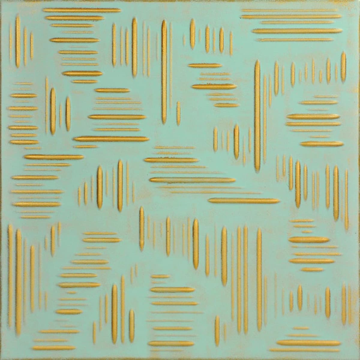 À LA MAISON CEILINGS R60 Teja de techo tipo espuma Country Wheat para pegado (384 sq. ft./Case), Paquete de 144, Gold Moss R60gm-144