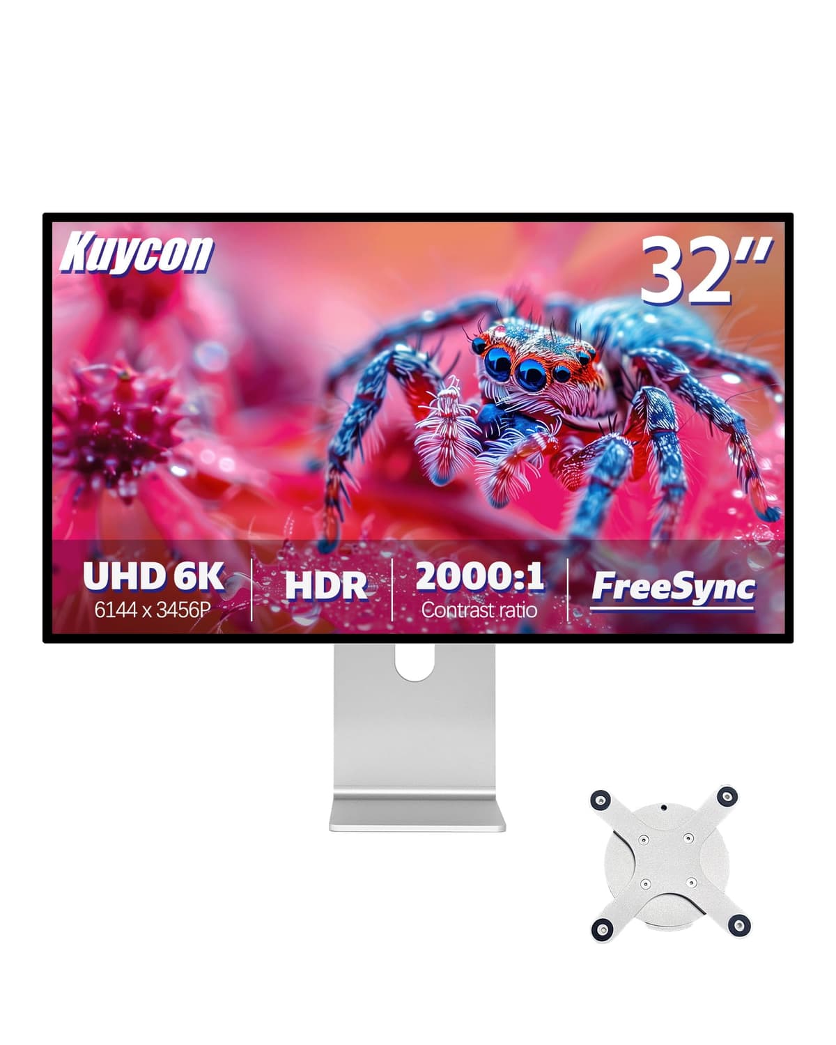 Generic Kuycon Monitor 32" G32P 6144x3456 IPS Black 6K, 99% sRGB, USB-C 100W, HDMI2.1/DP1.4, Ergo Stand