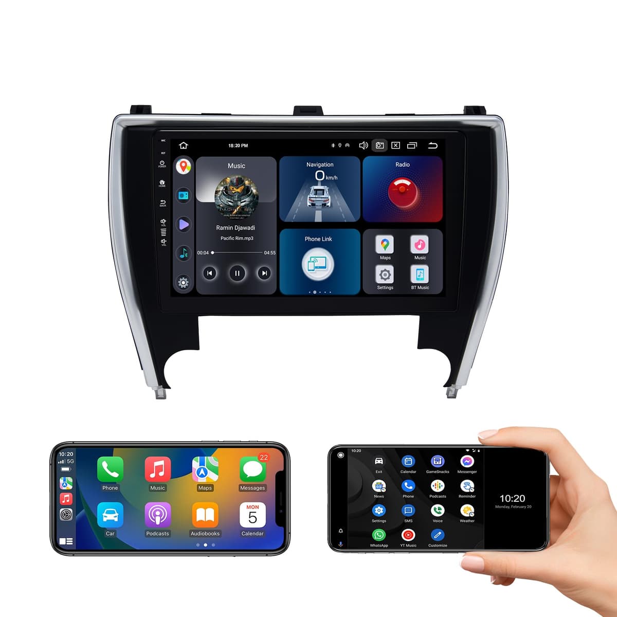 Roadanvi X12 Radio Android 10.2" para Toyota Camry 2015-2017 con CarPlay y Android Auto
