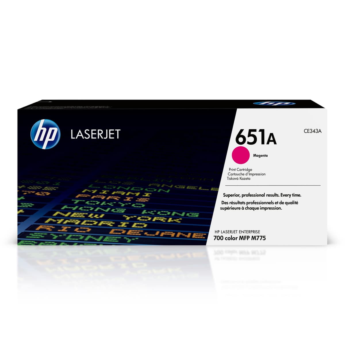 Cartucho de tóner HP 651A Magenta CE343A para LaserJet Enterprise M775
