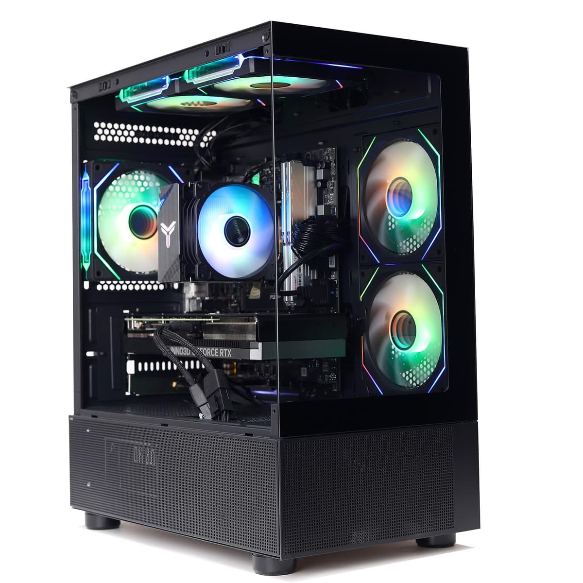 MXZ Gaming PC R5 7500F RTX 5060 16GB DDR5 1TB NVMe B650 5 RGB Fans Windows 11 Pro
