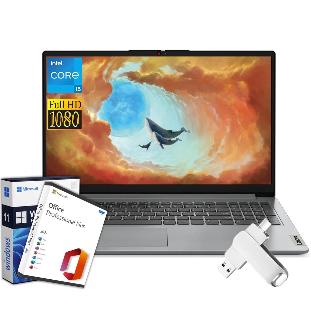 Lenovo IdeaPad 1i 15.6" FHD i5-1235U, 24GB RAM, 2TB SSD, Windows 11 Pro