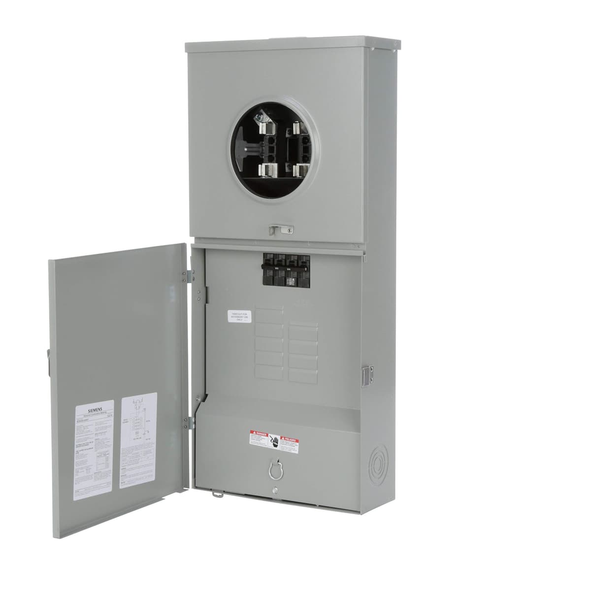 Siemens MC0816B1200RCT Combinación de medidor 8 espacios 16 circuitos 200A con tapa sin anillo
