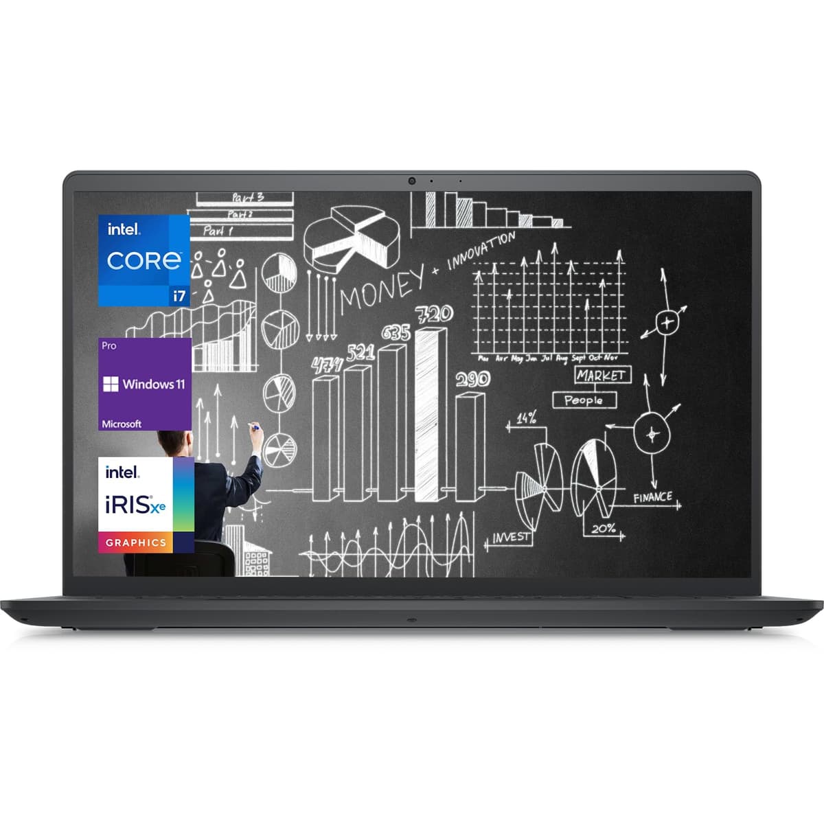 Dell Business Inspiron 3520 15.6" - Laptop Intel Core i7-1255U, 64GB RAM, 2TB SSD, Windows 11 Pro Inspiron 15 3520