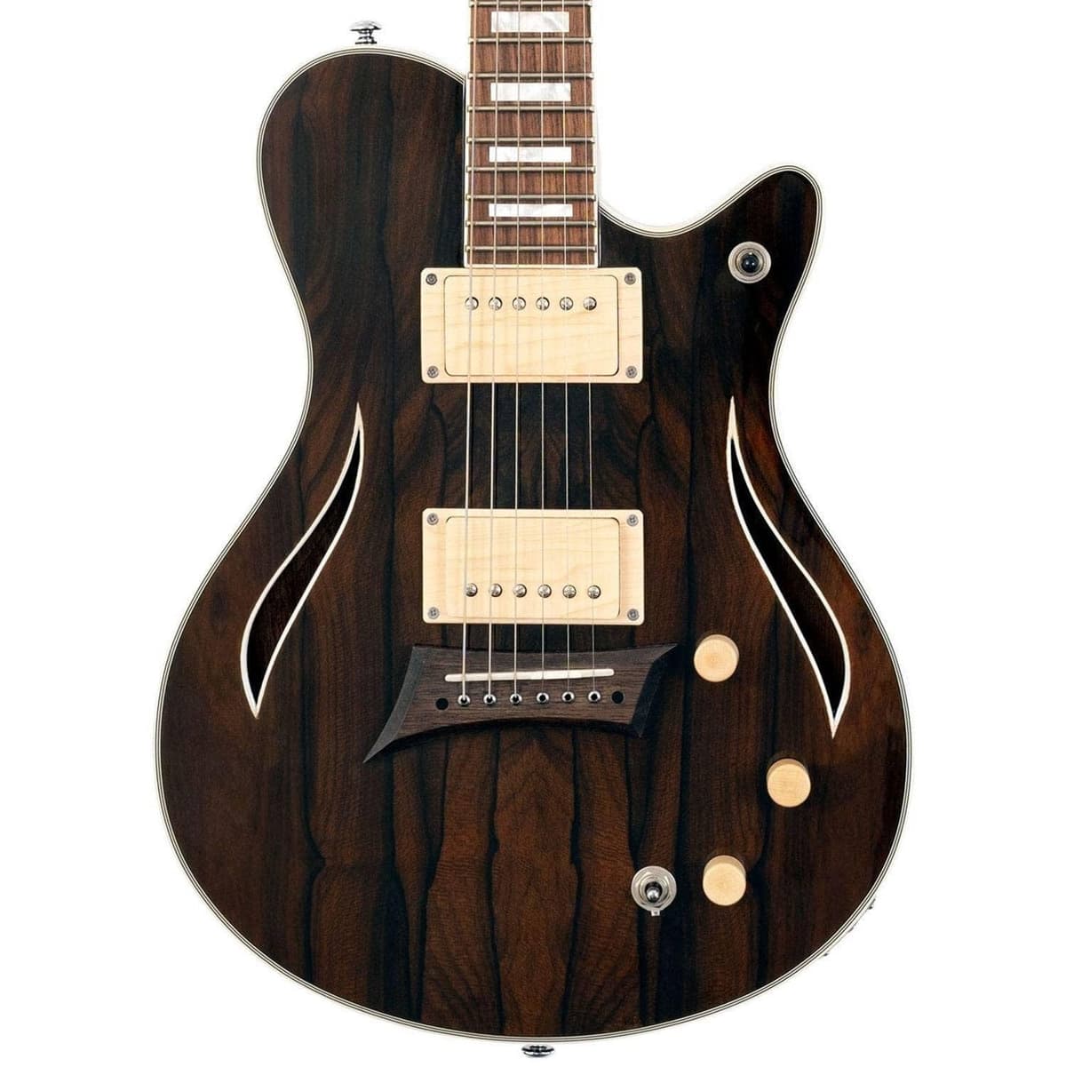 Michael Kelly Hybrid Special Guitarra eléctrica-acústica semi-hueca con Ziricote MKHSSZIPYZ