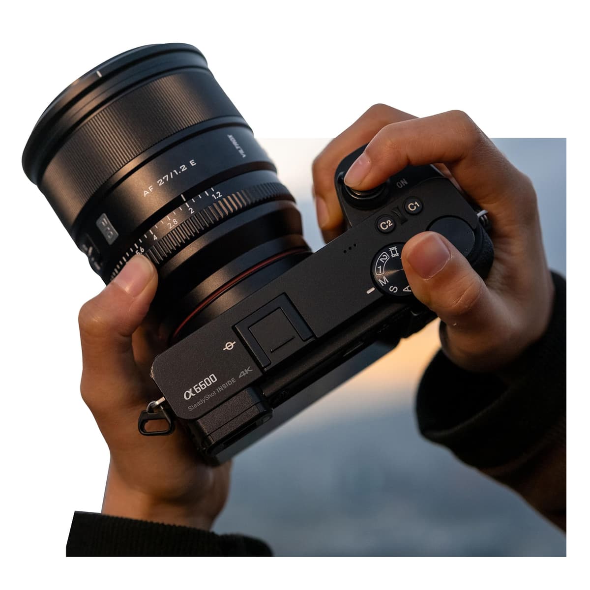 VILTROX AF 27mm F1.2 Pro Montura E para Sony, Gran Apertura Autofocus 27/1.2 para Cámaras Sony E-Mount a6400 a6600 a6700 ZV-E10 FX30 a7R a7IV a7RIII a7RIV a7RV A1 FX3 ZVE1 A7CII 27MMF1.2E