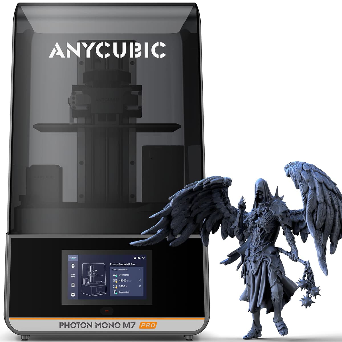 ANYCUBIC 14K Resin 3D Printer Photon Mono M7 Pro con COB LightTurbo 3.0, 170mm/h Ultra High Speed y LCD Mono de 10.1'', Control de Temperatura de Calentamiento, Tamaño de Impresión de 8.78''x4.95''x9.05'' BR-M7PR264