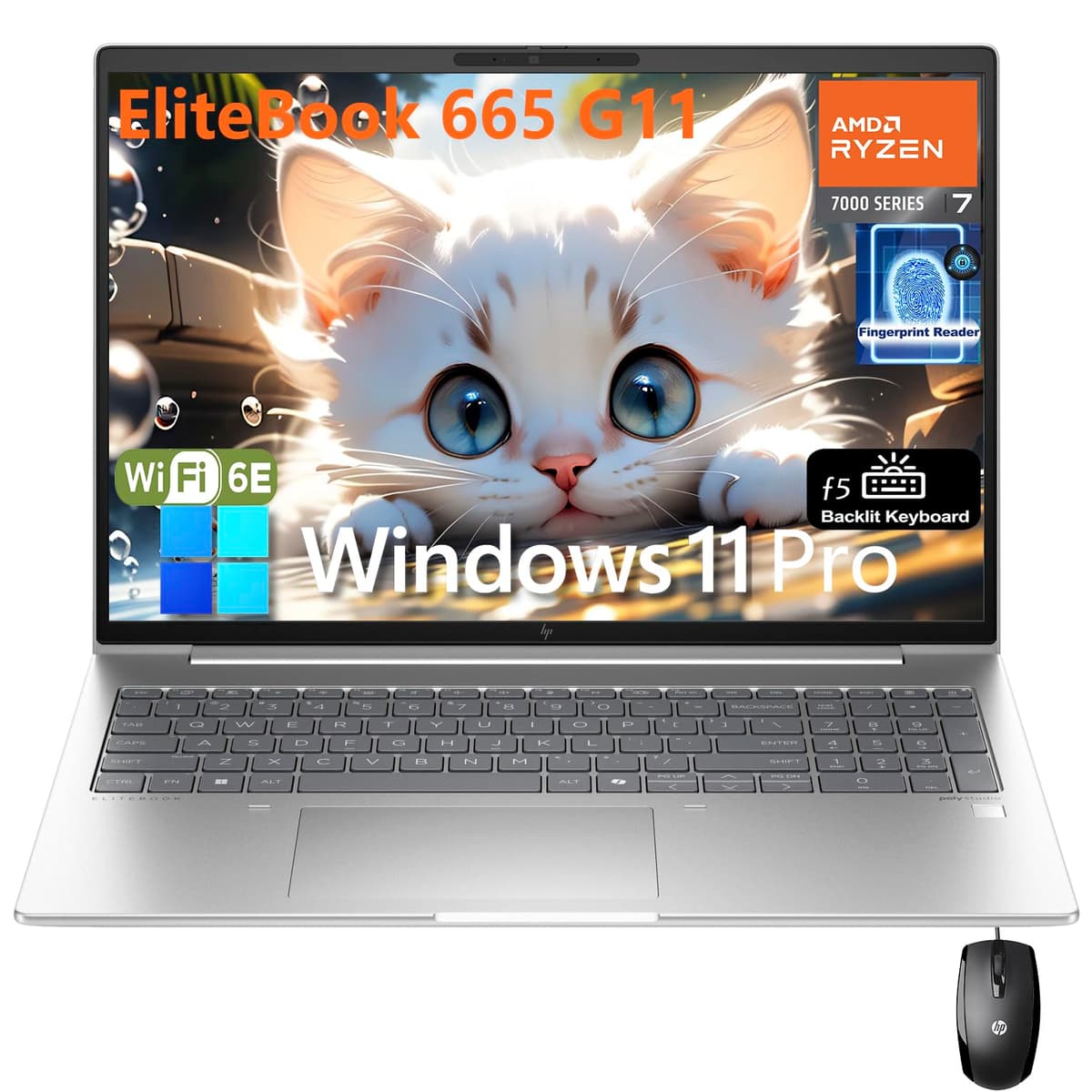 HP EliteBook 665 G11 16" FHD+ Laptop AMD Ryzen 7 7735U 32GB DDR5 1TB SSD Windows 11 Pro