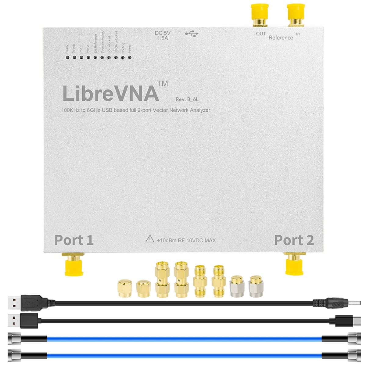 AURSINC LibreVNA 2.0 Vector Network Analyzer USB 2-Port 100 kHz-6 GHz 2021041601