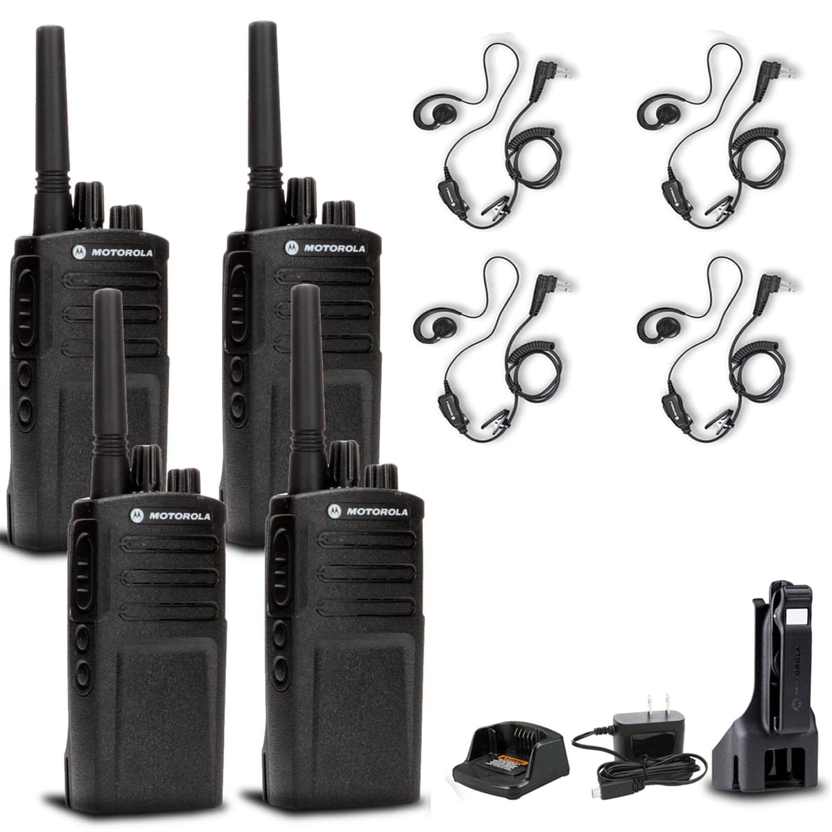 4 x Motorola RMV2080 On-Site 2-Way Business Radio + 4 x HKLN4604 PTT Earpiece RMV2080_EDIR_7