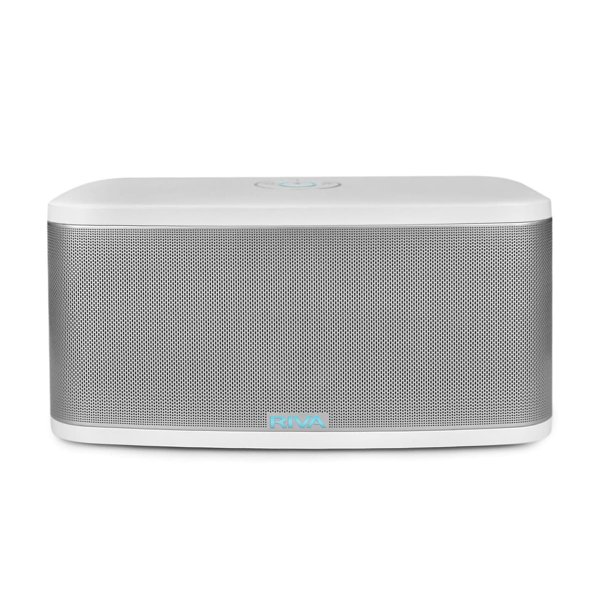 RIVA Altavoces Hi-Fi Inteligente Mejorado para Estadio con Wi-Fi, Bluetooth y Alexa Integrada, 10 Drivers, 200W, Música Multiroom, Compatible con AirPlay 2, Streaming de Spotify, Conectividad Óptica, USB y Aux-in (Blanco) 850034719153