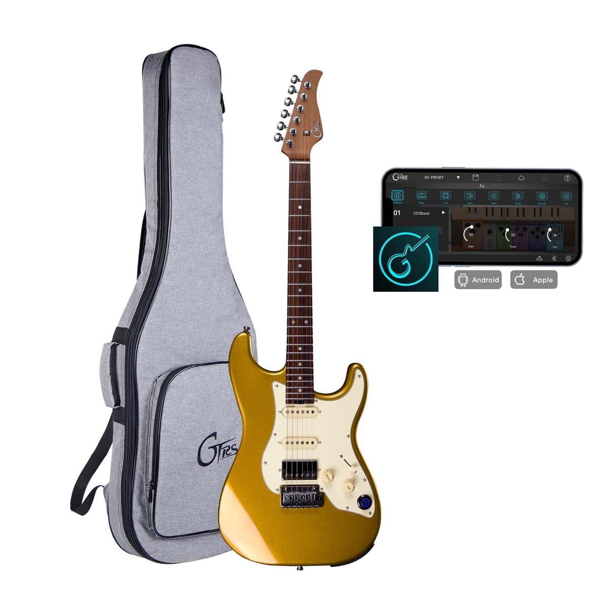 GTRS S800 Smart Electric Guitar Kit con Sistema de Efectos y Looper