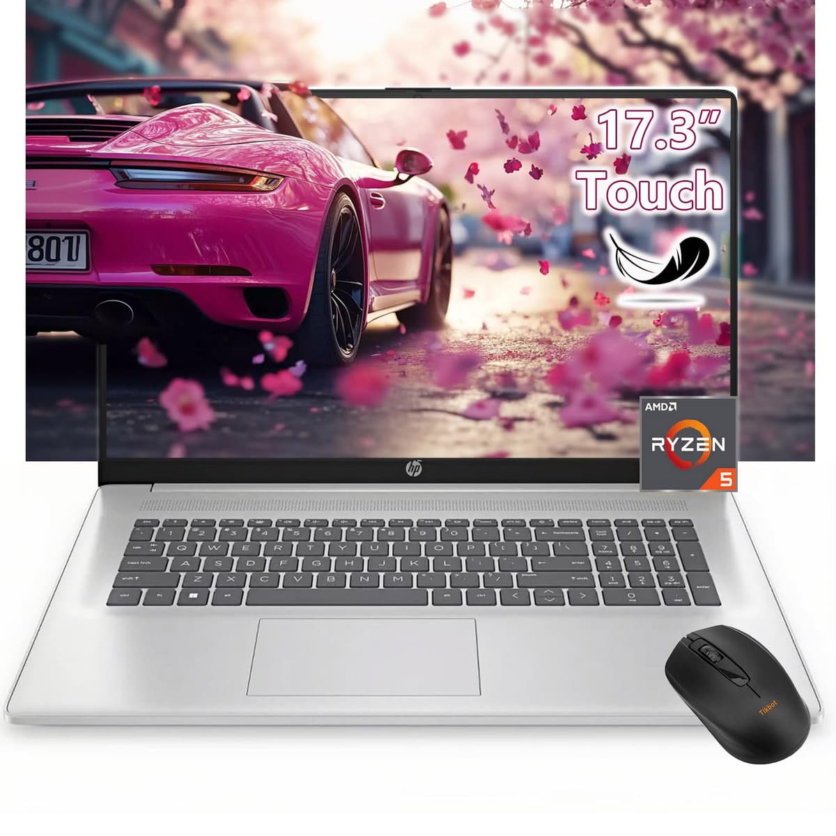 HP Notebook táctil 17 pulgadas - AMD Ryzen 5 7430U supera i7-1355U - 64GB RAM - 2TB SSD - Windows 11 - Tecla AI Copilot - 2025 Portátil Computadora para Negocios Universidad HP 17inch Touchscreen Laptop