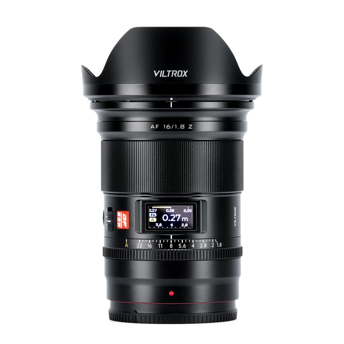 VILTROX AF 16 mm f/1.8 Z Objetivo Full Frame, Autofocus Compatible con Cámaras Mirrorless Nikon Z (Z9 Z8 Z7II Z7 Z6II Z6 Z5 Zf Z50 Zfc Z30) FSJYC-03434