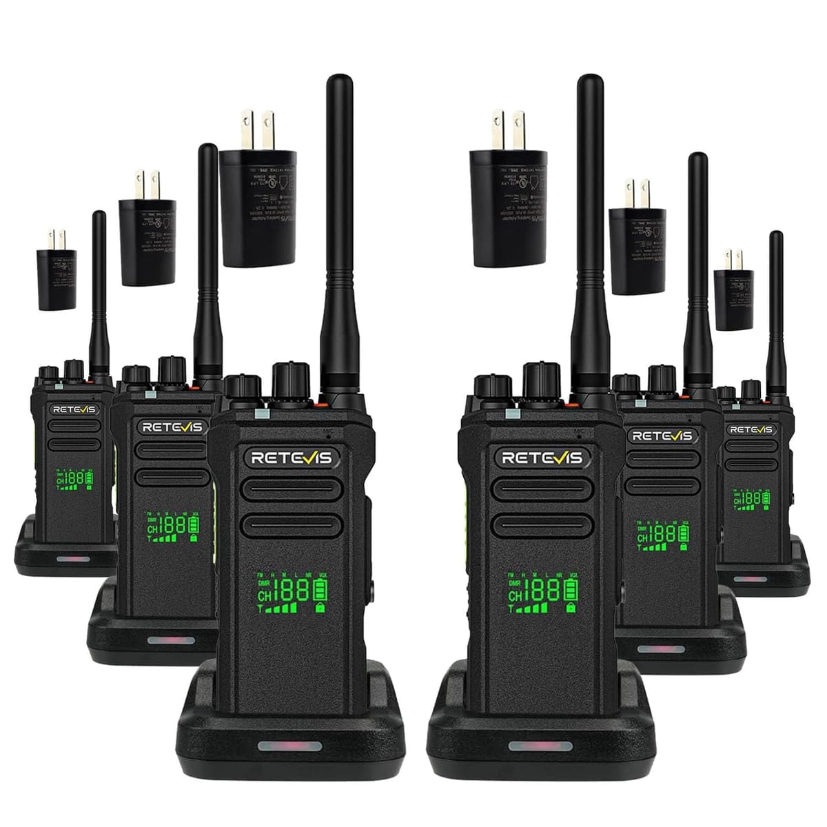 Retevis NR30D Radio DMR Profesional IP67 - Pack 6 unidades