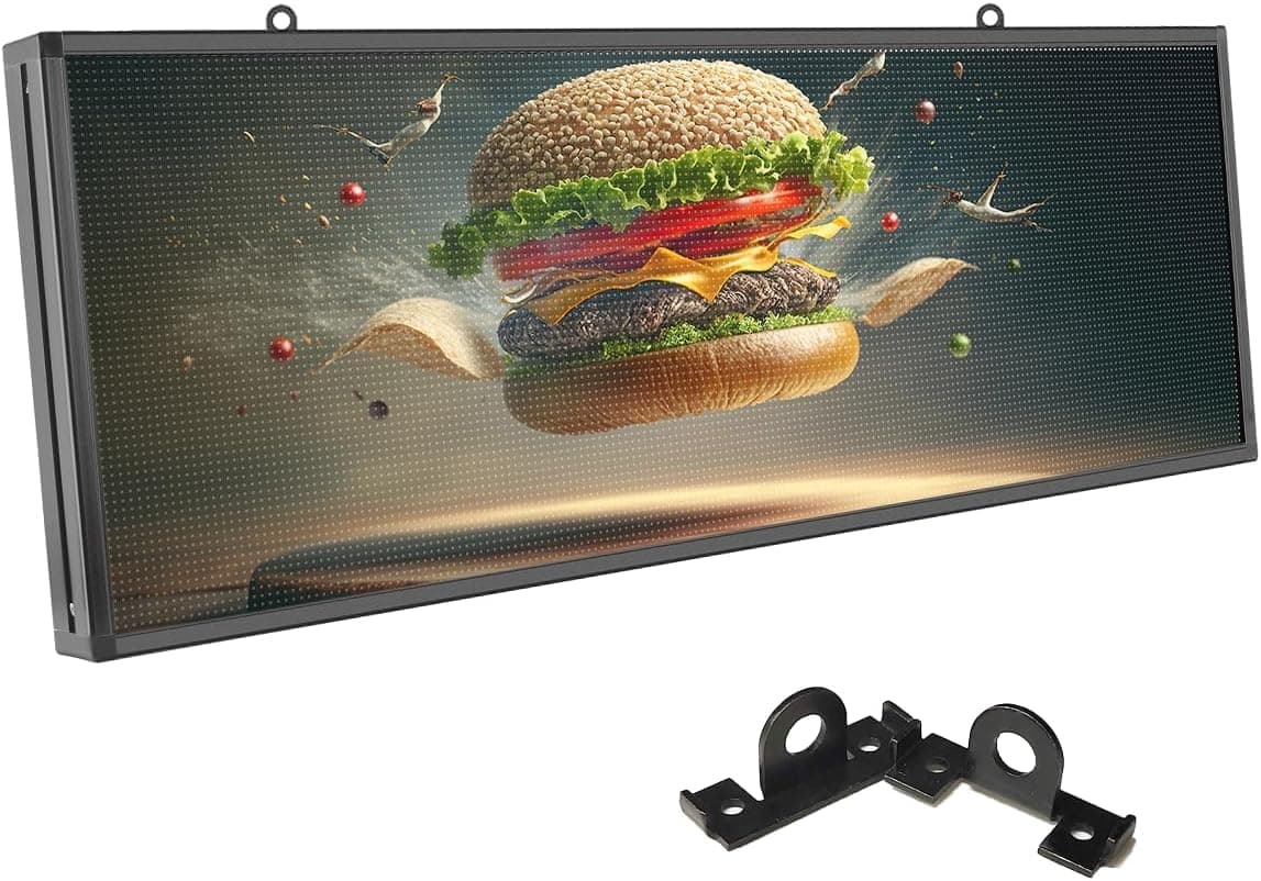 Wxwvngtrd Pantalla LED P6 (6mm) para exteriores IP65 - Soporta imágenes y video 720P, control WiFi/USB
