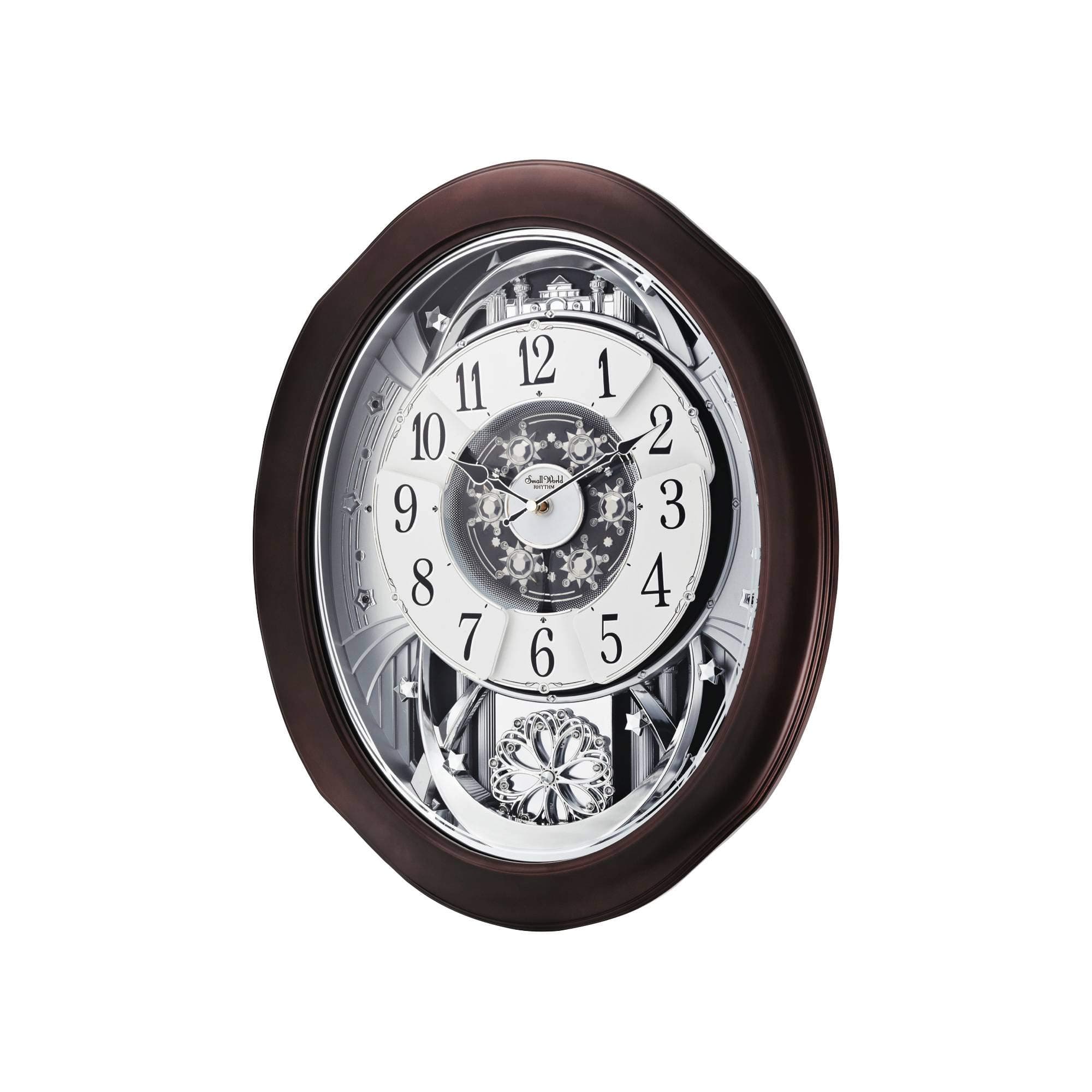 Reloj Rhythm Clocks "Anthology Espresso" Magic Motion 4MH869WU06