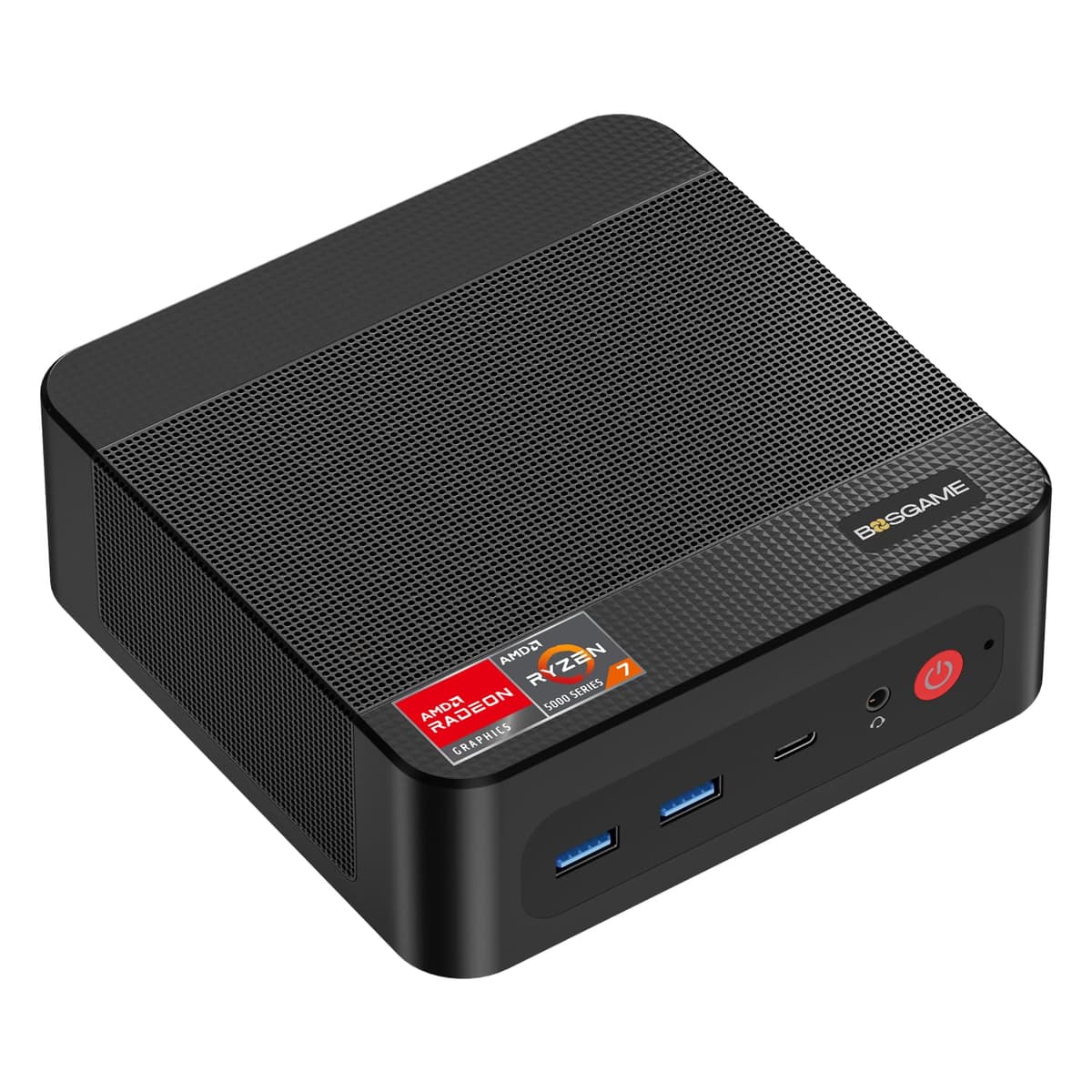 BOSGAME P4 Plus Mini PC AMD Ryzen 7 5825U, 16GB DDR4, 512GB NVMe, Triple 4K, Dual 2.5G LAN, Wi-Fi 6