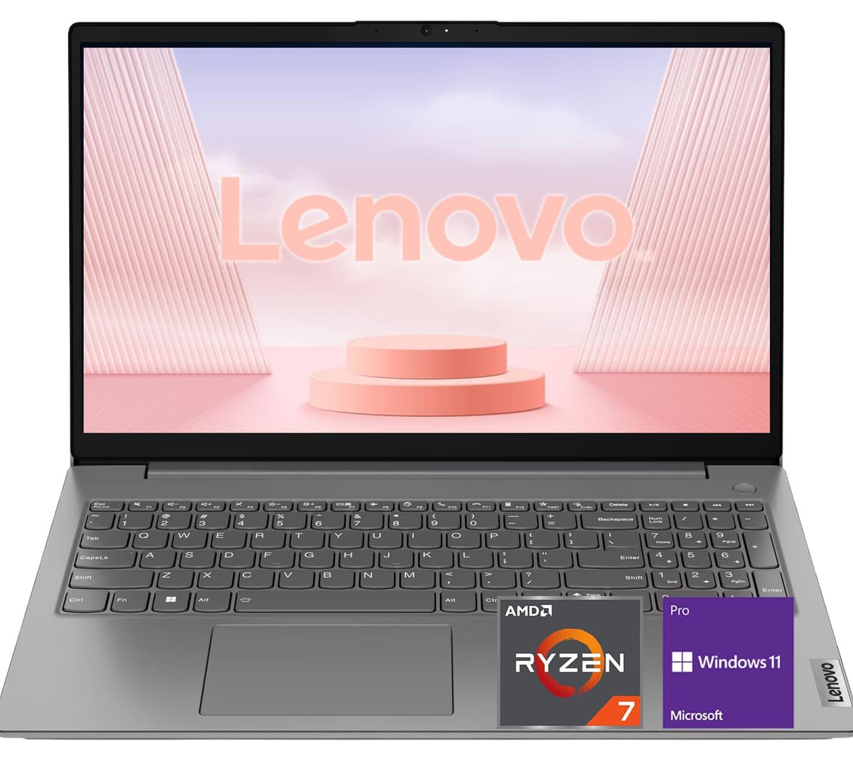 Lenovo V15 Portátil - Edición Empresarial Especial - 15.6" FHD - AMD Ryzen 7 7730U (Rendimiento similar a i7-1365U) - 16 GB RAM - SSD PCIe 1 TB - Resistencia de grado militar - Wi-Fi 6 - Larga duración de batería - Windows 11 Pro