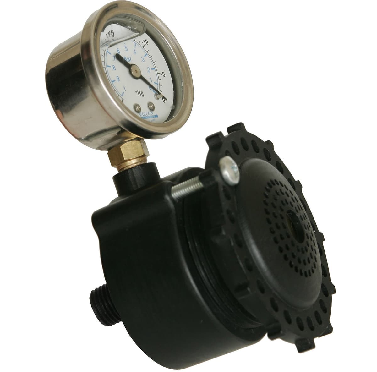 Vacless Systems Breather 1 Auto Adjust Center Port con Codo SVRS-10ADJ