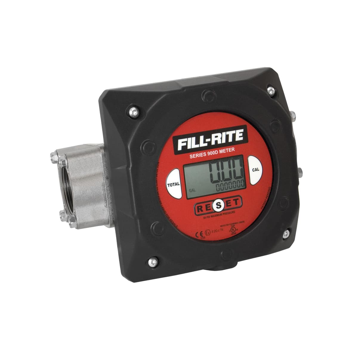 Medidor de flujo Fill-Rite 900CD1.5, disco nutante digital 1-1/2", 6-40 GPM