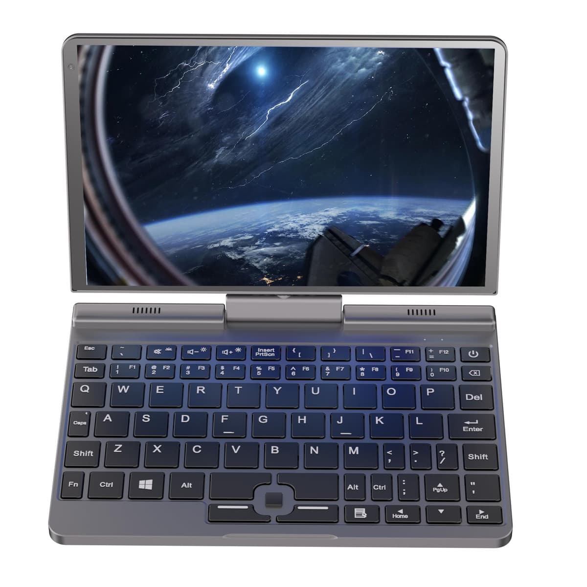 Ruchonin Mini laptop PC metal total 8 pulgadas pantalla táctil notebook para gaming Intel 12.ª gen Alder Lake-N N100 Windows 11 12 GB RAM/256 GB SSD con webcam