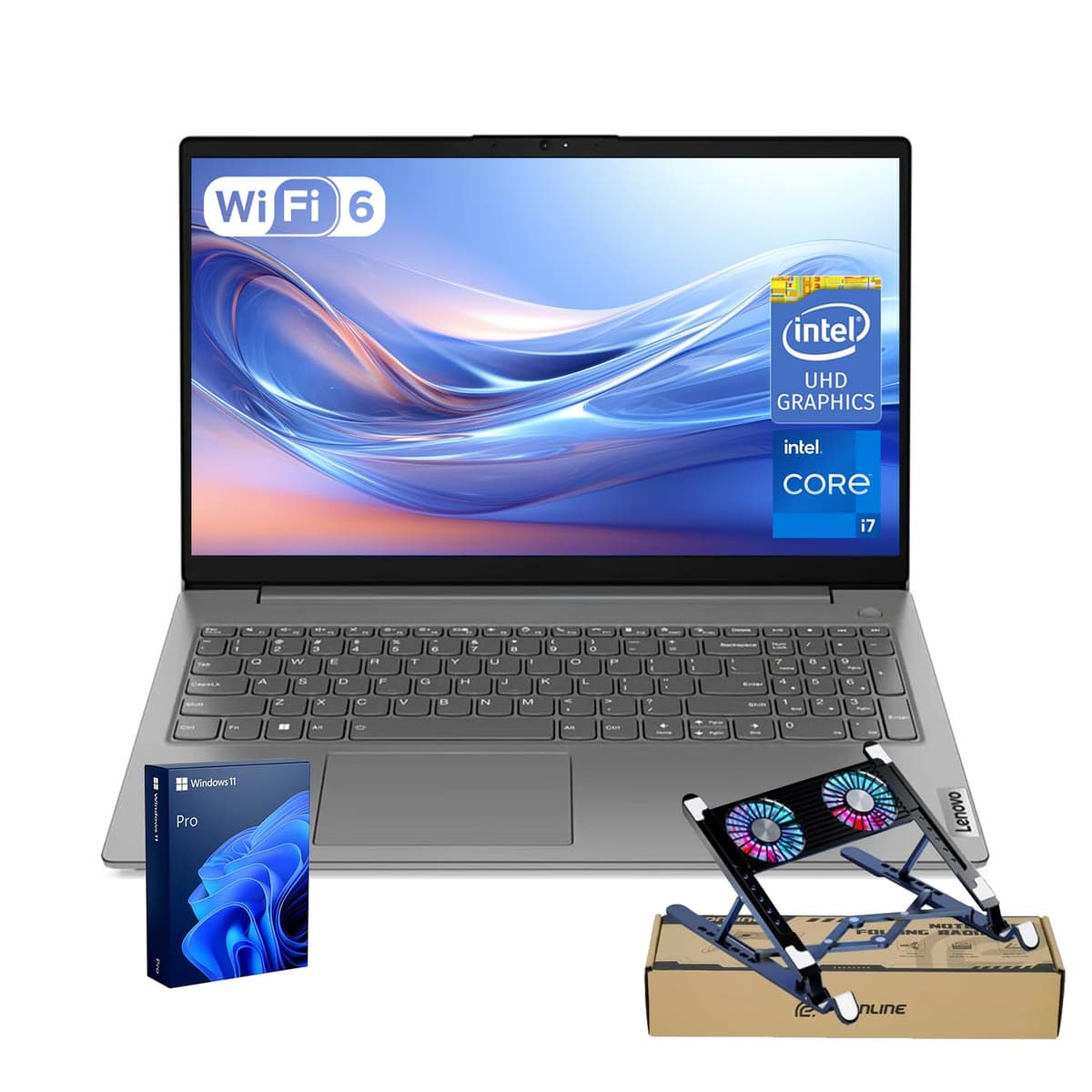 Lenovo V15 V-Series 15.6" FHD i7-13620H, 40GB RAM, 2TB SSD, Windows 11 Pro + ADATA 512GB externo V15 G4