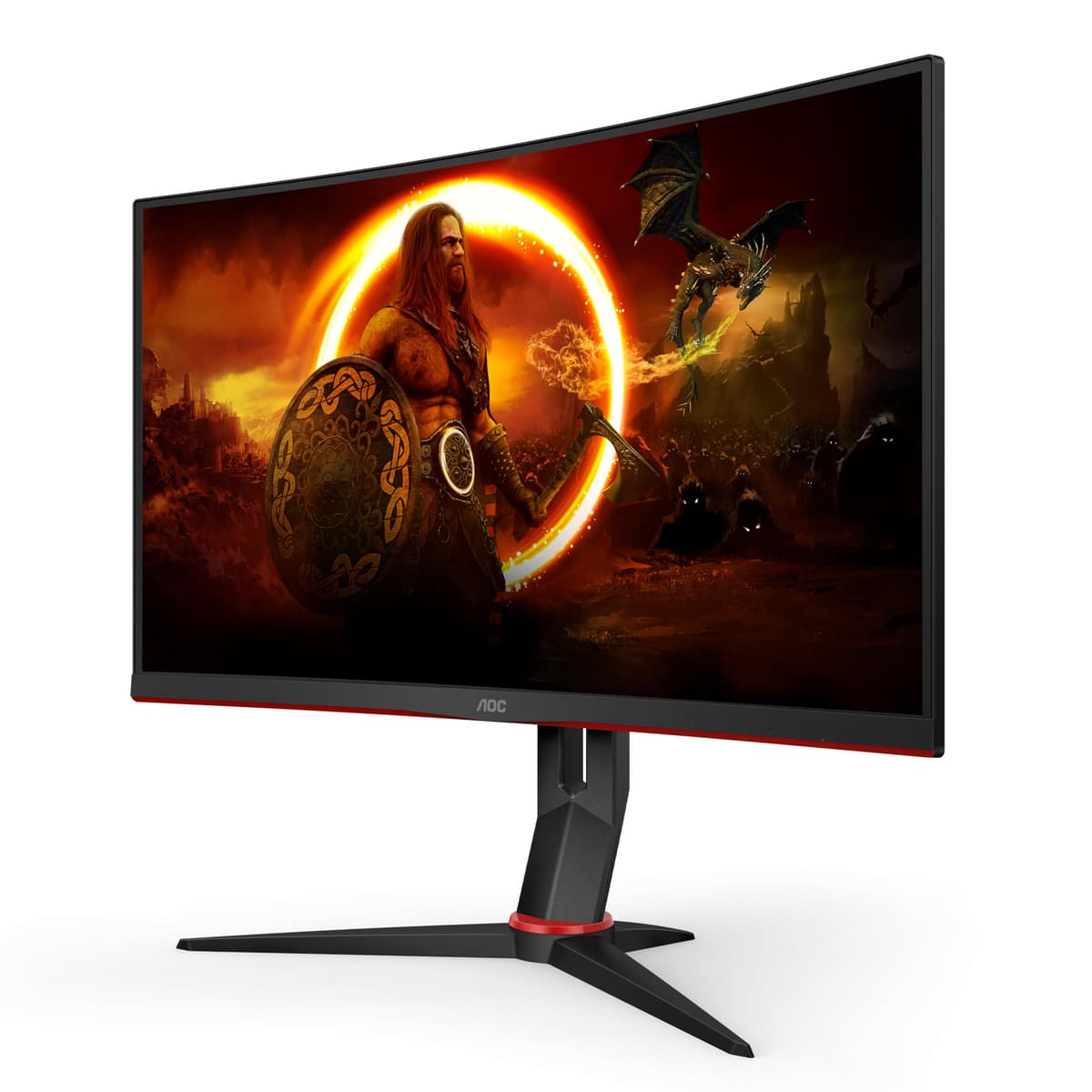 AOC CQ27G2S 27" QHD 2560×1440, Panel VA, 165Hz, HDR10 - Negro/Rojo CQ27G2S/BK