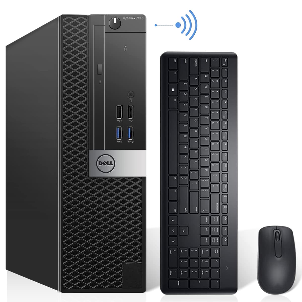 Computadora de Escritorio Dell OptiPlex 7040 SFF, Intel Core i5-6500 3.20GHz, 32GB DDR4, Nuevo SSD NVMe M.2 1TB, HDD 2TB, WiFi 6 integrado AX200, Bluetooth, HDMI, Teclado y Mouse Inalámbricos, Windows 11 Pro (Reacondicionado)