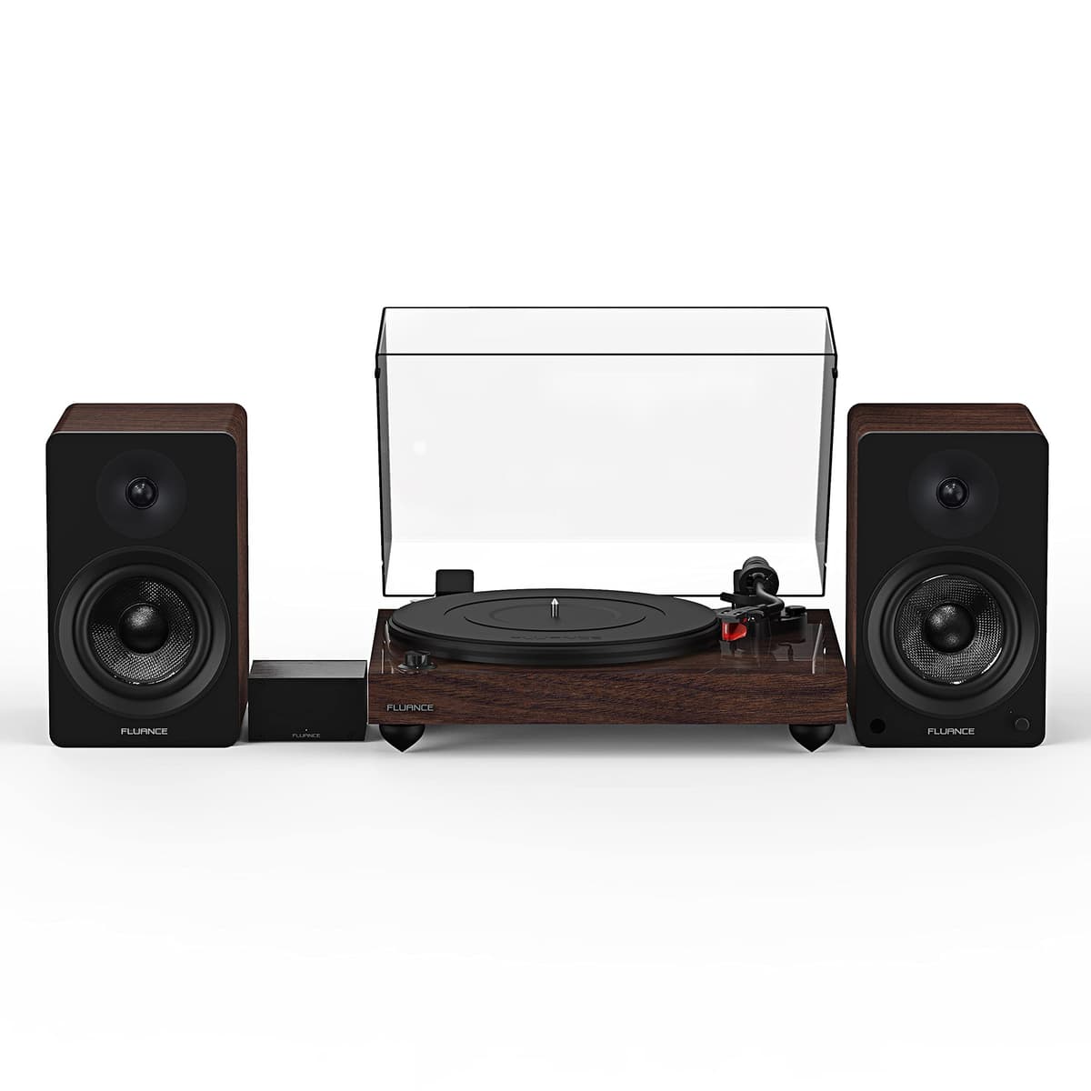 Fluance Reference RT83 tocadiscos de alta fidelidad con PA10 y altavoces Ai41 (Nogal) RT83WPA41B