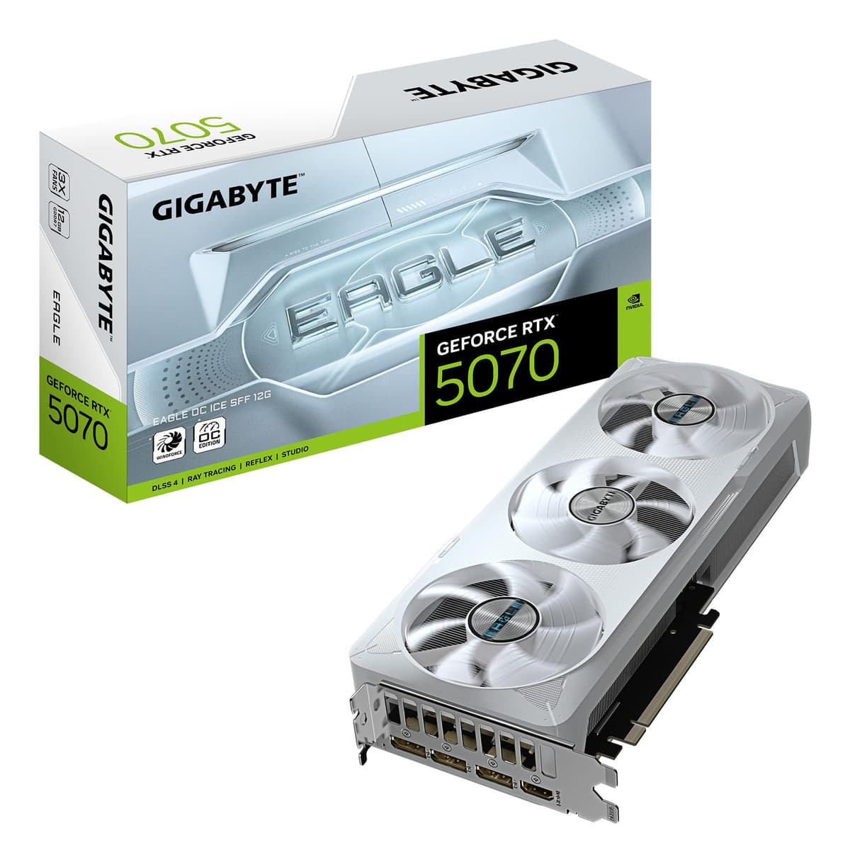 Gigabyte GeForce RTX 5070 Eagle OC Ice SFF 12G - 12GB GDDR7, PCI-E 5.0 (GV-N5070EAGLEOC ICE-12GD)
