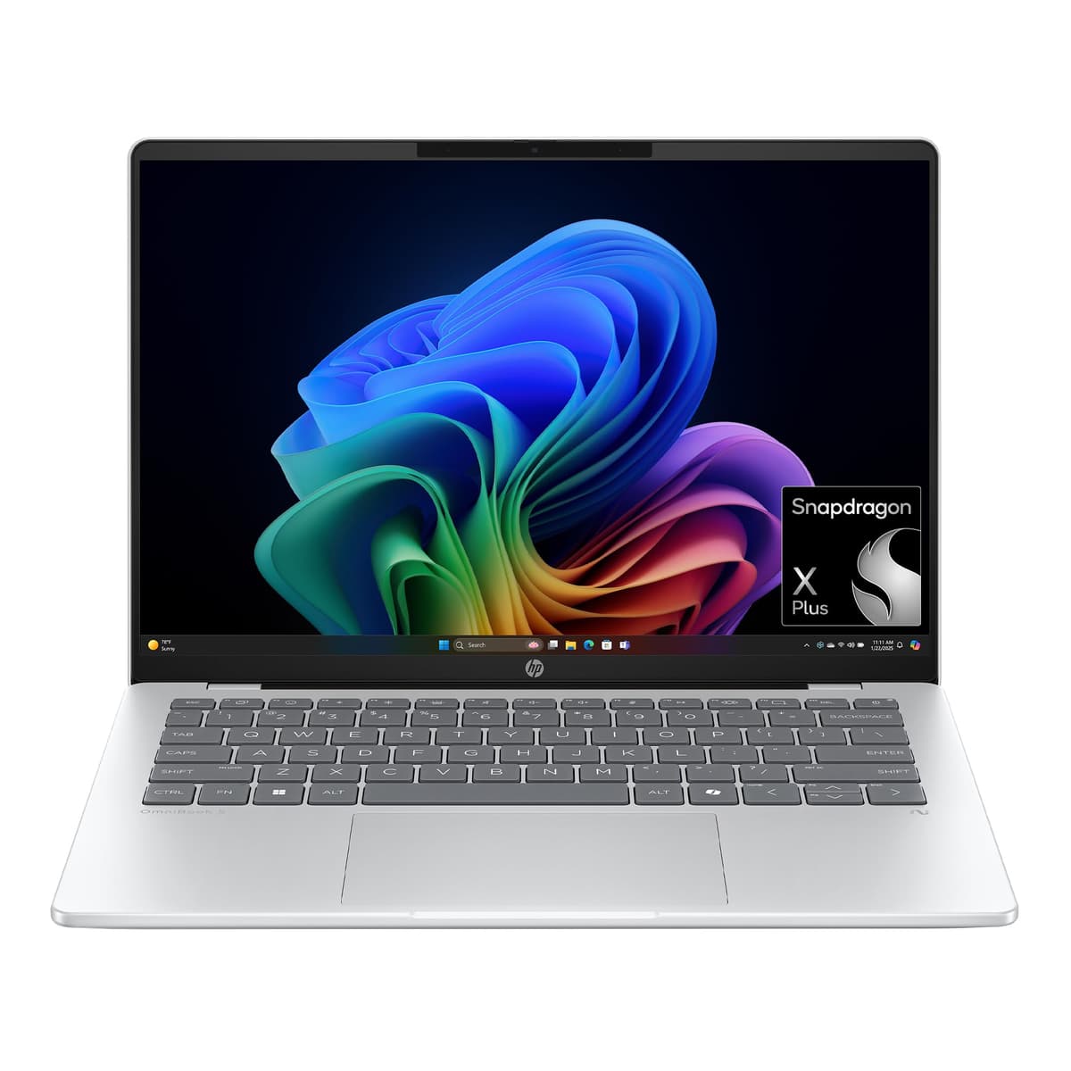 HP OmniBook 5 PC de próxima generación con IA de 14 pulgadas, pantalla OLED, Snapdragon X Plus X1P-42-100, 16 GB RAM, 1 TB SSD, GPU Qualcomm Adreno, Windows 11 Home, Copilot+ PC, Glacier Silver, 14-he0099nr BB6F0UA#ABA