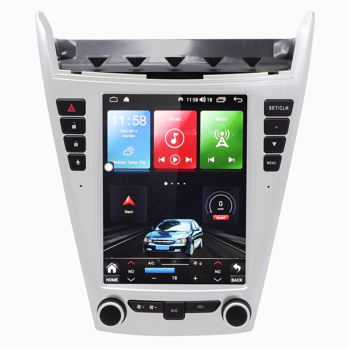 ASVEGE Radio Android 9.5" para Chevrolet Equinox 2010-2016 LS LT LTZ con CarPlay, Android Auto, GPS, WiFi y DSP 4+64G (versión low) GE-CHSO01-US