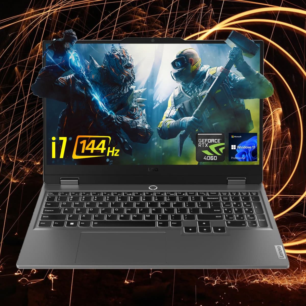 Lenovo LOQ i7 15.6" FHD 144Hz, i7-13650HX, RTX 4060, 32GB DDR5, 1TB SSD, Windows 11 Pro LOQ 15IRX9