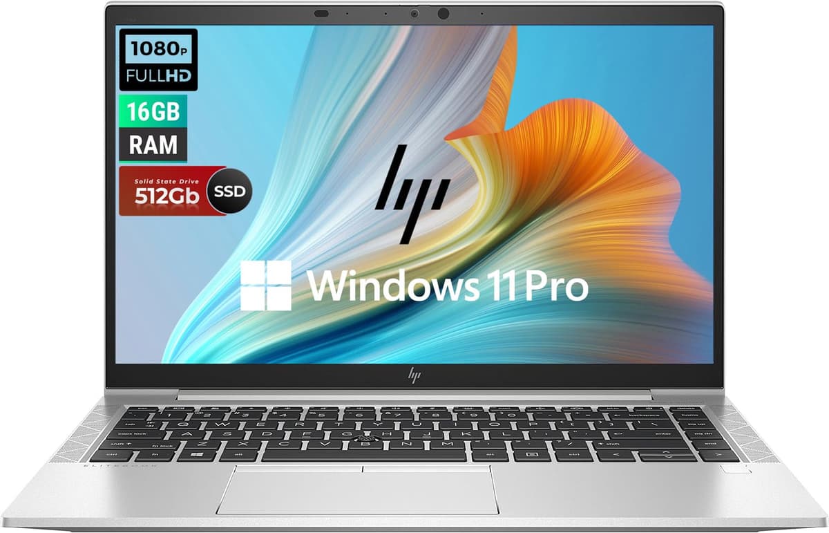 HP EliteBook 845 G8 Laptop empresarial de 14" FHD, AMD Ryzen 5 Pro 5650U 2.30GHz, 16GB RAM, 512GB SSD, teclado retroiluminado, Windows 11 Pro - Plateado (Reacondicionado)