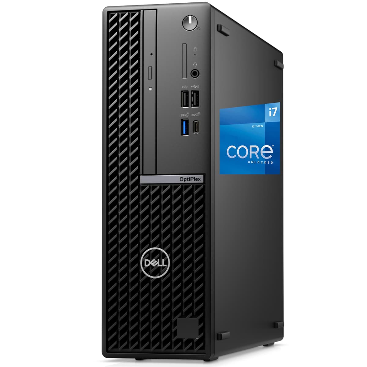 Dell 7010 Plus Computadora de Escritorio Optiplex SFF- Intel i7-13700, 64GB RAM, 2TB NVMe PCIe SSD, DisplayPort, HDMI, Wi-Fi, Bluetooth, USB C 20Gbps, Windows 11 Pro, Negro