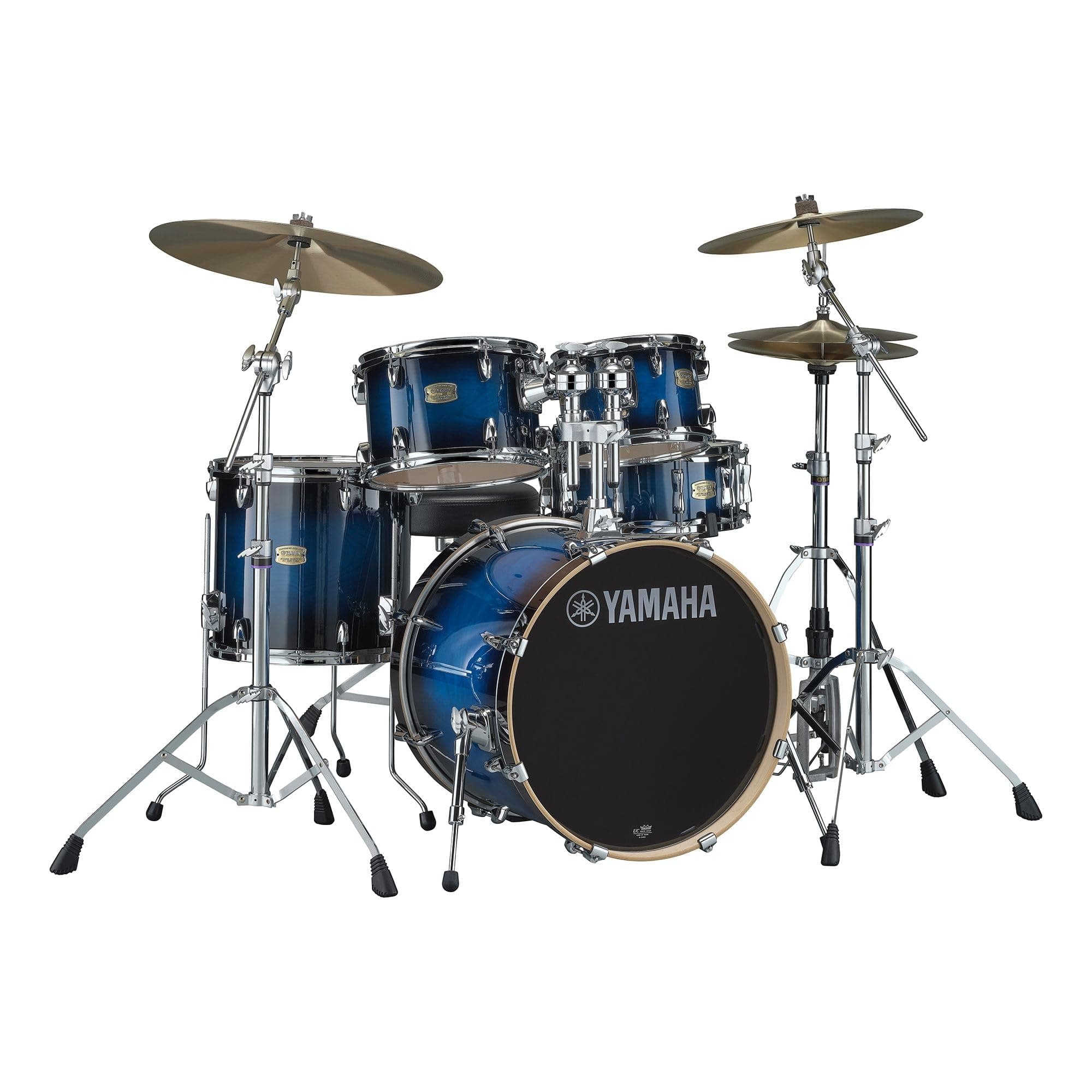 Yamaha Stage Custom Birch 5pc Drum Shell Pack con bombo 22" y redoblante 14" Deep Blue Sunburst (SBP2F50DUS)