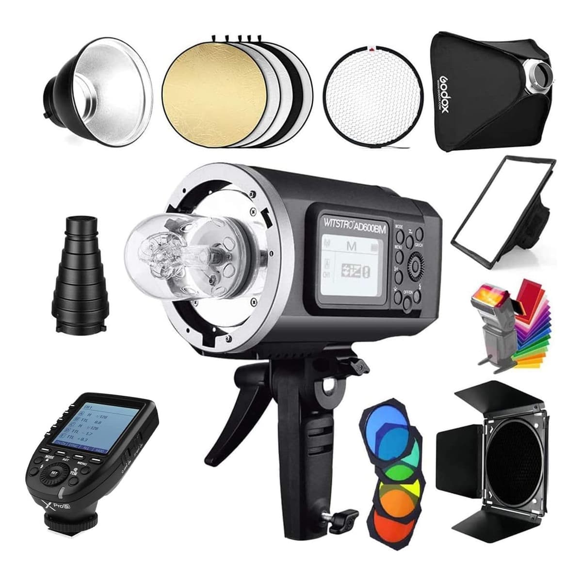 Godox AD600BM 600Ws Flash HSS para Exteriores con Kit de Accesorios y Disparador Xpro-S para Sony GDSB-