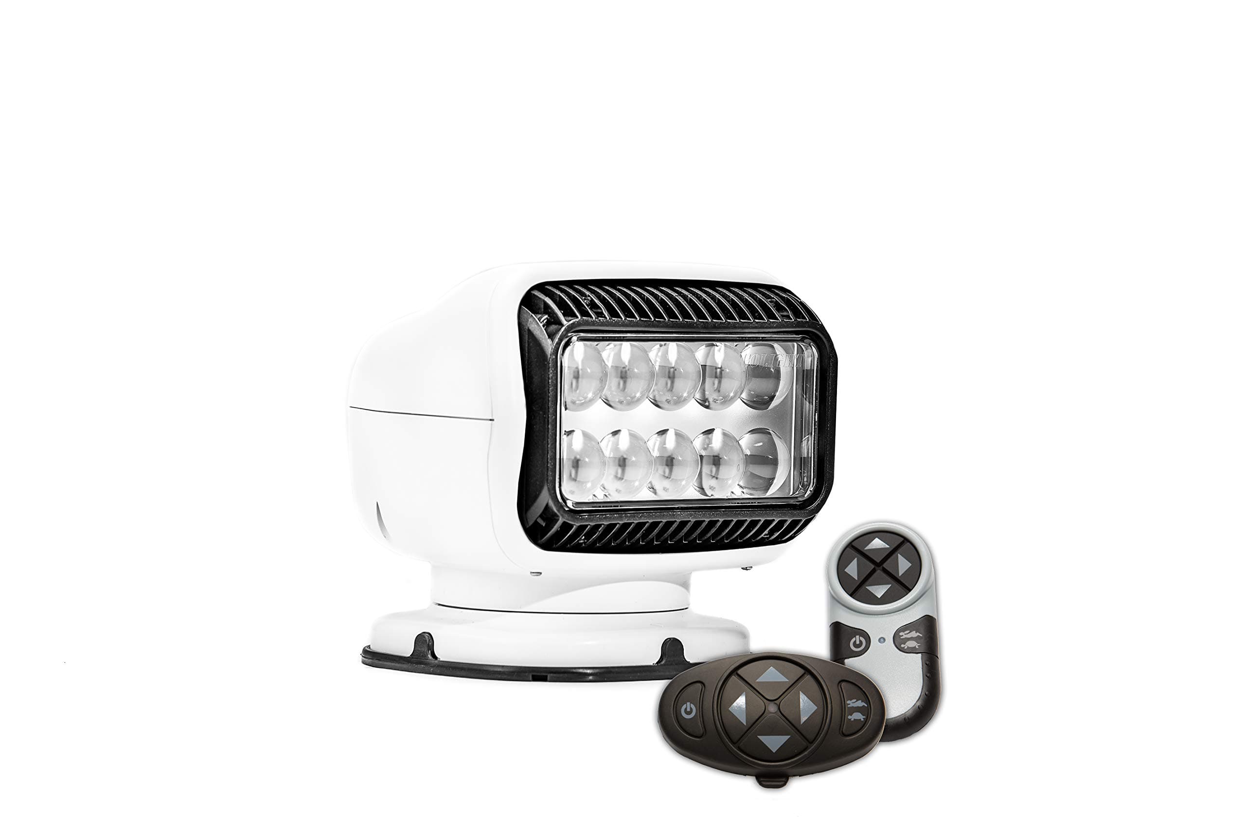 Golight GT Series Model 20074GT LED Spotlight, Permanent Mount, Dual Wireless Remotes, White
