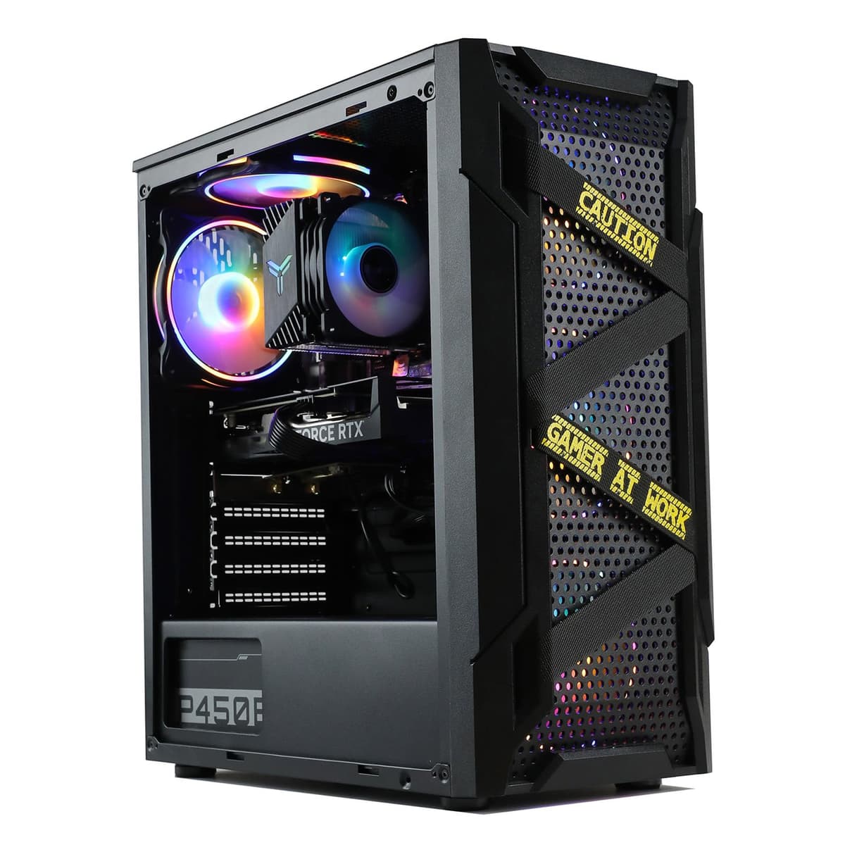 PC de Escritorio Gaming MXZ I5 9400F, RTX 2060, B365, 8GB DDR4, SSD NVMe 500GB, 5 Ventiladores RGB, Windows 11 Pro Listo para Usar, I5 9400F | RTX 2060