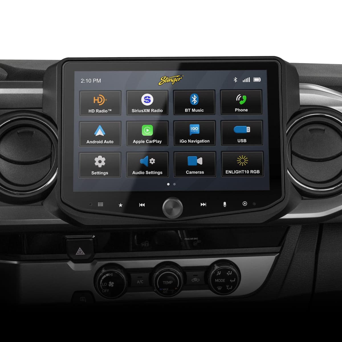Stinger HORIZON10 10.1" Toyota Tacoma (2016-23) - Radio con pantalla HD, CarPlay/Android Auto inalámbricos RB10TAC16X