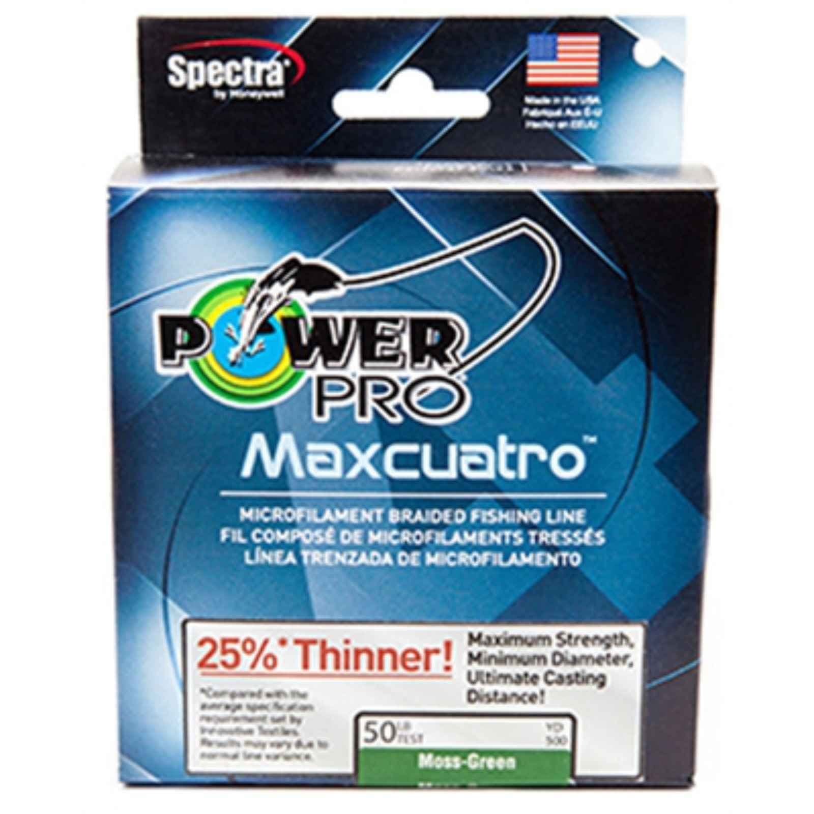 POWER PRO Hilo de Pesca MAXCUATRO 100LB, 3000 Yds, Verde 33401003000E