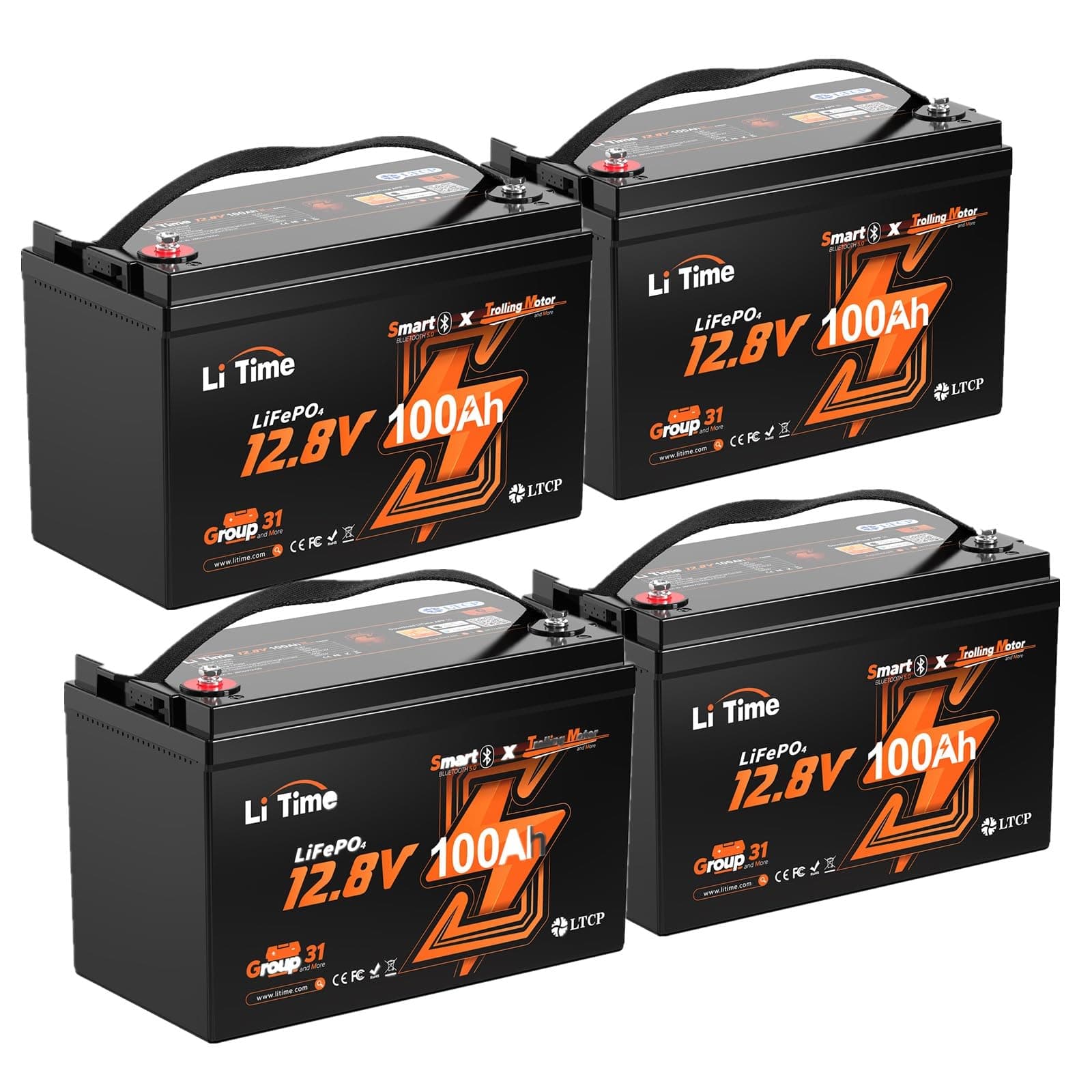 Litime A L12V100-100-TM-BT-4-A100 4 Pack