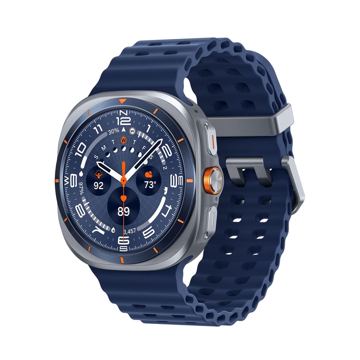 Samsung Galaxy Watch Ultra (2025) 47 mm LTE Smartwatch, caja de titanio, entrenamiento avanzado del sueño, entrenador de carrera, puntuación de energía, monitor de ritmo cardíaco, GPS, azul titanio [Versión EE. UU., garantía 2 años] SM-L705UZBQXAA