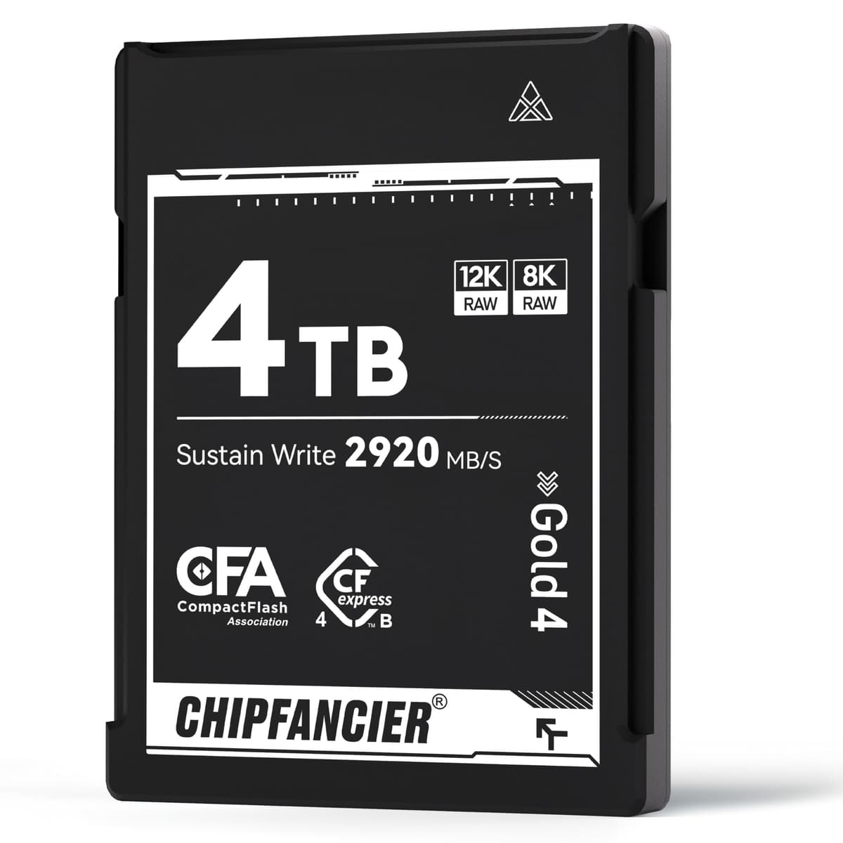 CHIPFANCIER CFexpress 4.0 Tipo B 4 * 968GB Tarjeta de Memoria Hasta 3550MB/s Lectura 2920MB/s Escritura - Grabación Raw 8K Compatible con Nikon D5/D6/Z7/Z9 Panasonic Canon EOS DJ para Fotógrafos Negro CFexpress 4.0 type B 968*4GB-Black